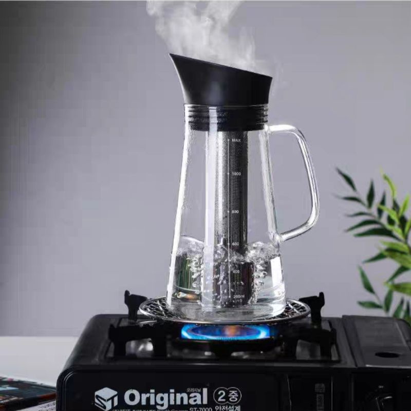 Bình Pha Cà Phê Cold Brew 1200ML Thủy Tinh Chịu Nhiệt, Bình Ủ lạnh Cafe Cold brew có Tay Cầm