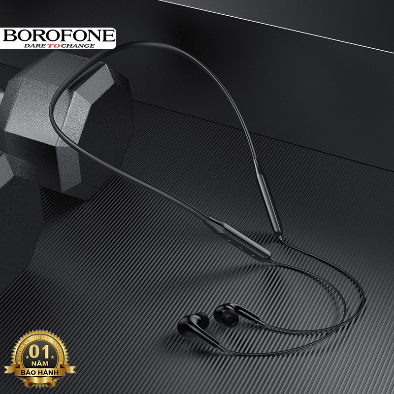 Tai nghe nhét tai Bluetooth Borofone BE45 thể thao, nghe nhạc 10 tiếng, hỗ trợ không dây V5.0