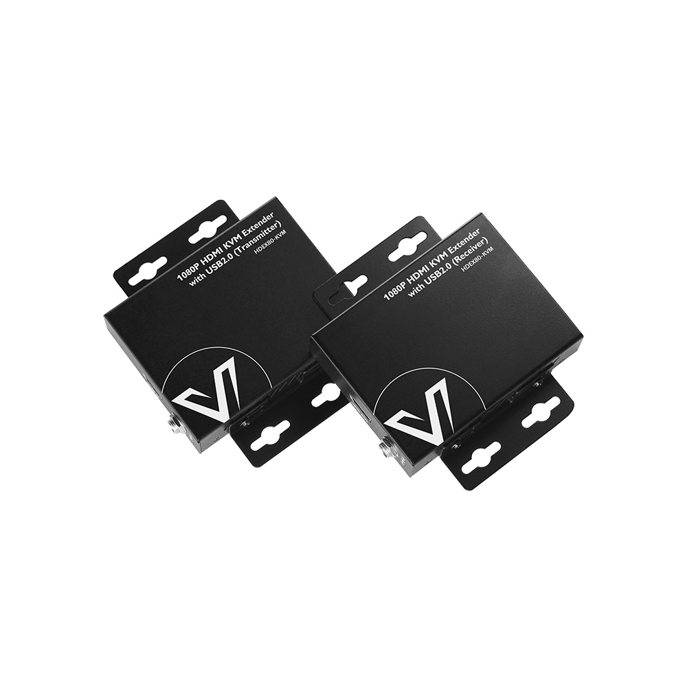 Bộ nối dài tín hiệu KVM HDMI/USB 2 cổng 1080P- AV Access HDEX80-KVM- Hàng chính hãng