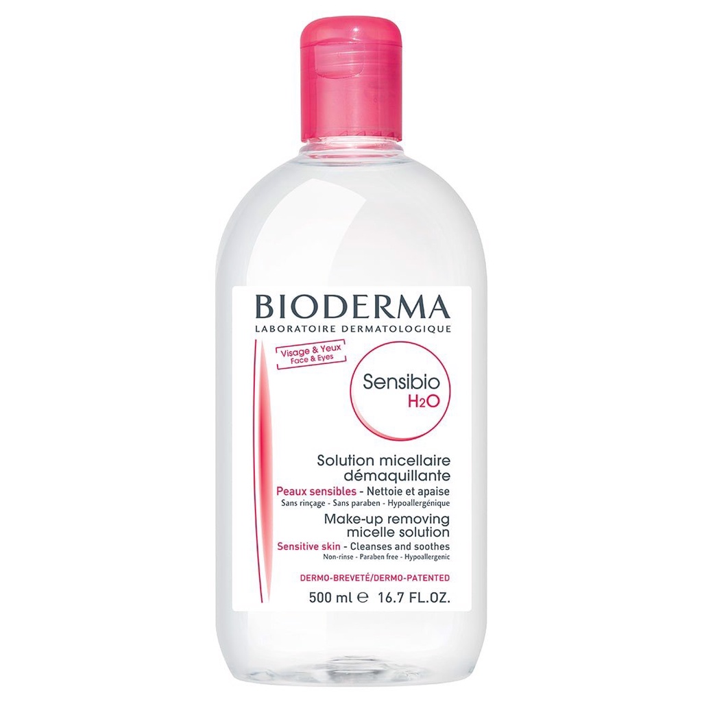 [500ml]  Nước Tẩy Trang Dành Cho Da Nhạy Cảm Bioderma Sensibio H2O Pháp