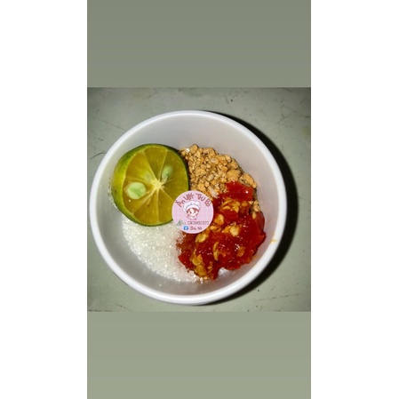 Bánh tráng chấm ớt đường