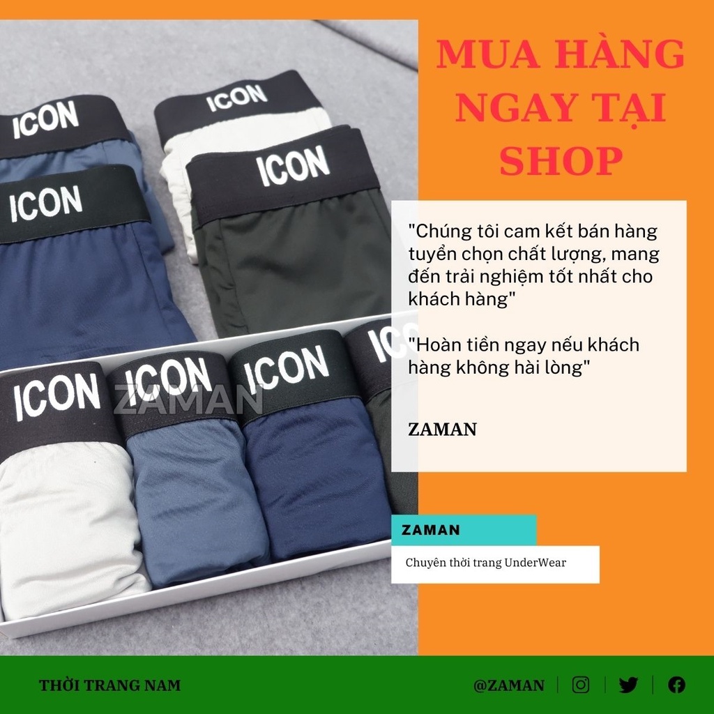 Quần Lót Nam Boxer Cao Cấp HOT 2022, Quần Sịp Đùi Nam Cao Cấp | Zaman