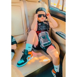 Giày Jordan cho bé màu cam đen