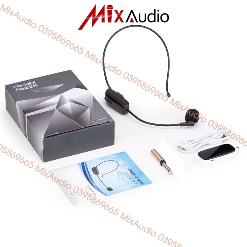 Mic không dây cao cấp NK100 sử dụng sóng UHF kết hợp với loa kéo, loa trợ giảng, amly, soudncard....
