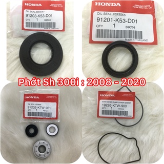 Phớt Zên , Buly , Phớt nước , Sim nắp bơm nước Sh 300i , Tán Buly nồi Sau Sh 300i 2008 - 2020