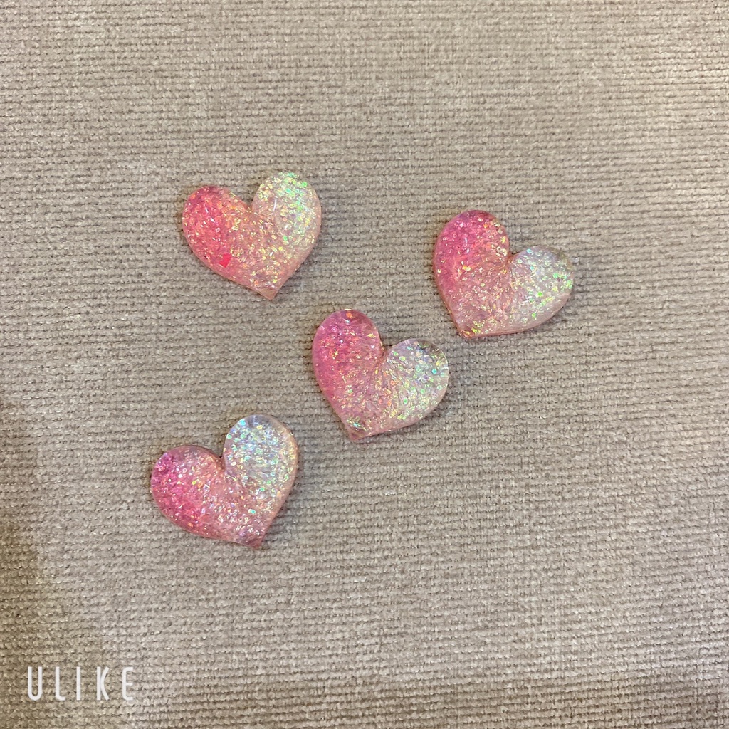 STICKER TIM NHŨ HỒNG TRANG TRÍ DÉP SỤC