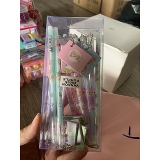 com bo Bút gel tím xoá được