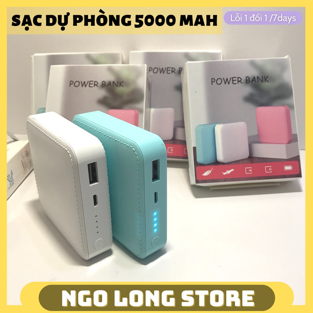 Sạc dự phòng Power Bank 5000mah / sạc dự phòng nhỏ gọn 5000mAh / sạc dự phòng 5000 mah