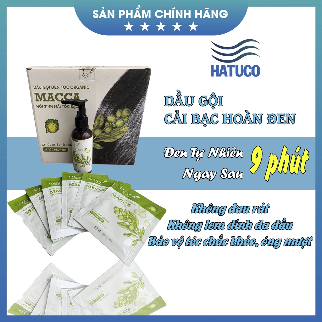 Dầu gội đen tóc thảo dược dành cho tóc bạc, tóc bạc sớm OZANA (Chính Hãng 100%)