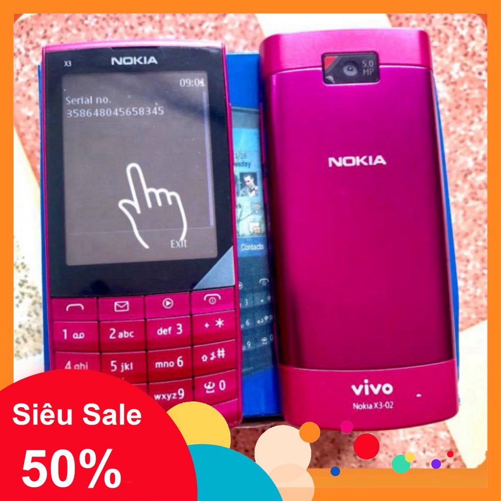 GIẢM 50% CÁC BÁC ƠI Điện Thoại Nokia X3 02 Chính Hãng Cảm Ứng WiFi 3.5G Bảo Hành Uy Tín GIẢM 50% CÁC BÁC ƠI