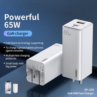 Củ sạc nhanh 2 cổng 65w Remax RP-U50
