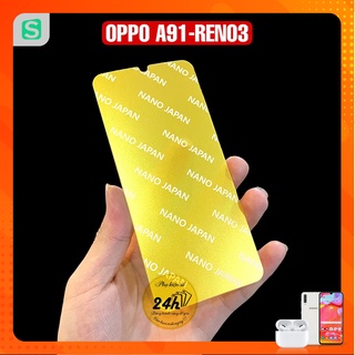 Cường lực dẻo Nano cho Oppo Reno 3 - A91 trong suốt Full 98% màn hình