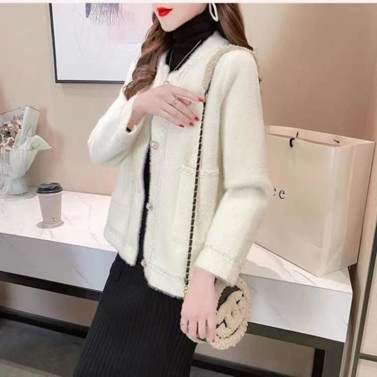 Ashop Áo khoác lông hàng Quảng Châu L1 phối viền thời trang nữ - GUEM Clothes