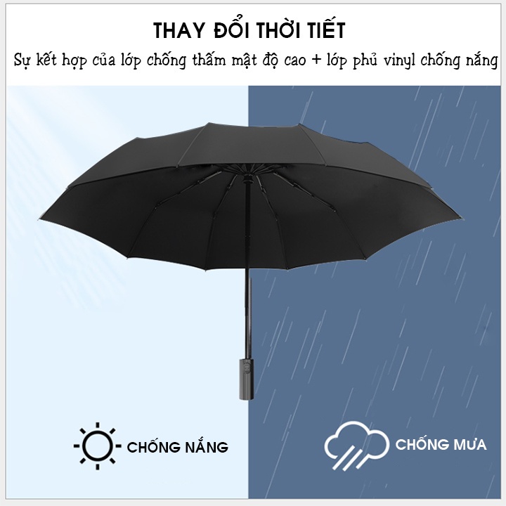 Ô dù che mưa đi nắng 12 nan 8 nan mở tự động gấp nhỏ gọn cầm tay 2 chiều cỡ lớn to cho xe hơi ô tô chống thấm 88321