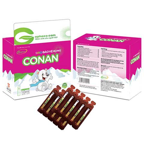 Siro Thảo Dược Ho Conan - Hỗ trợ giảm ho, tiêu đờm, làm ấm họng, tăng cường hô hấp
