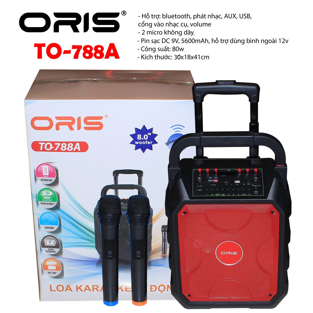 Loa karaoke bluetooth oris TO-788