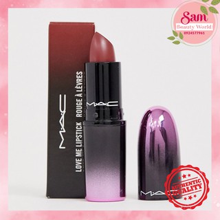 Son Mac 408 Bated Breath – Màu Đỏ Mận Nồng Nàn Love Me