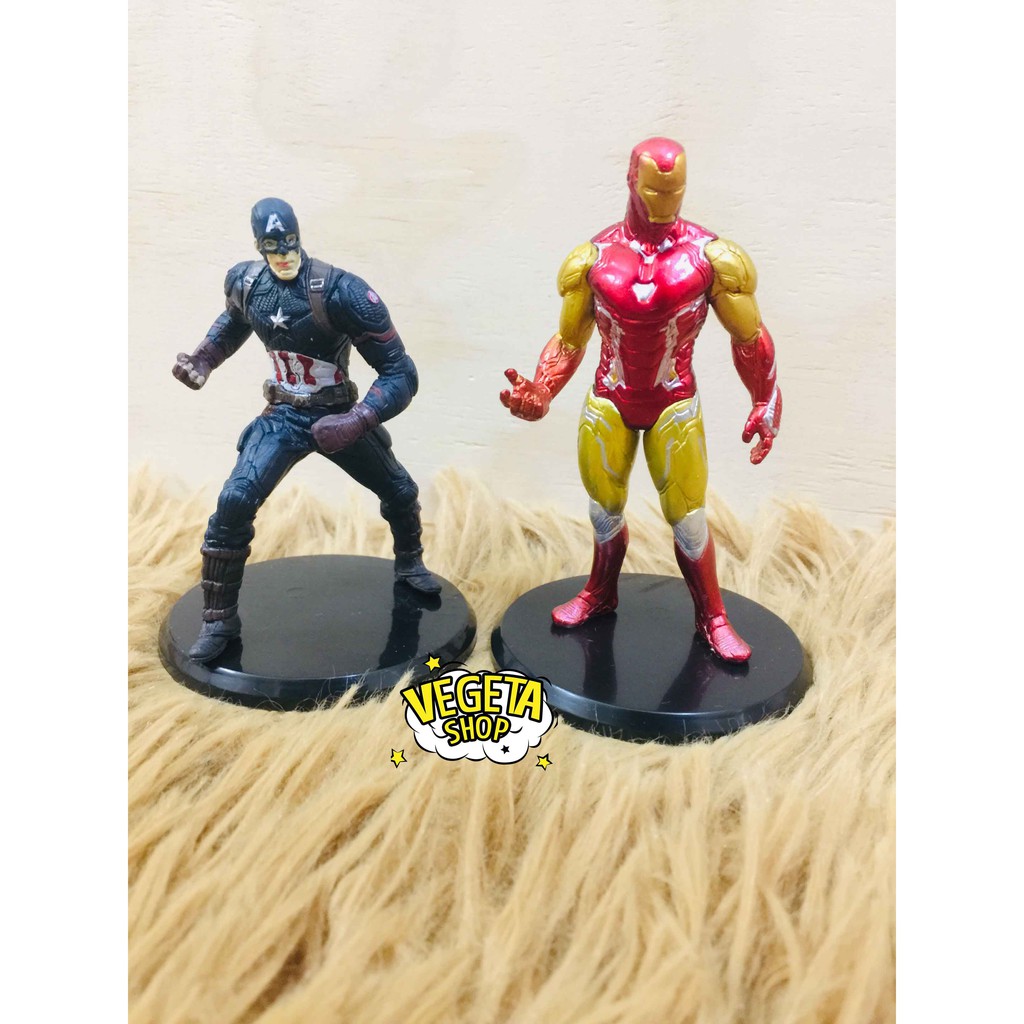 Mô hình Avengers Marvel - Trọn bộ 8 nhân vật - Thanos Captain Marvel Ant Iron Man Thor Karen Gillan Hawkeye - Cao 11cm