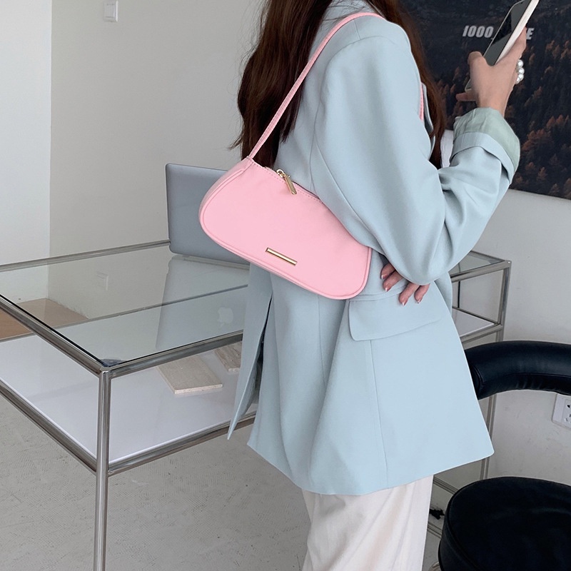 TÚI KẸP NÁCH VẢI DÙ TÚI ĐEO VAI NYLON TRƠN MỊN PHONG CÁCH HÀN QUỐC 24052301