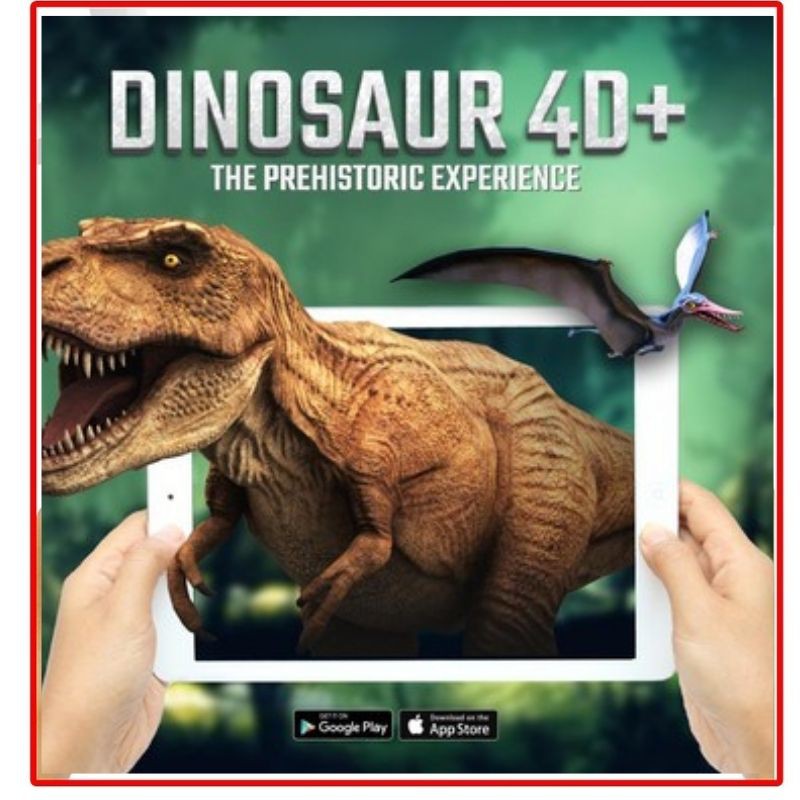 Thế giới khủng long DINOSAURS 4D thực tế ảo độc quyền phiên bản đẹp cho bé vừa học vừa chơi