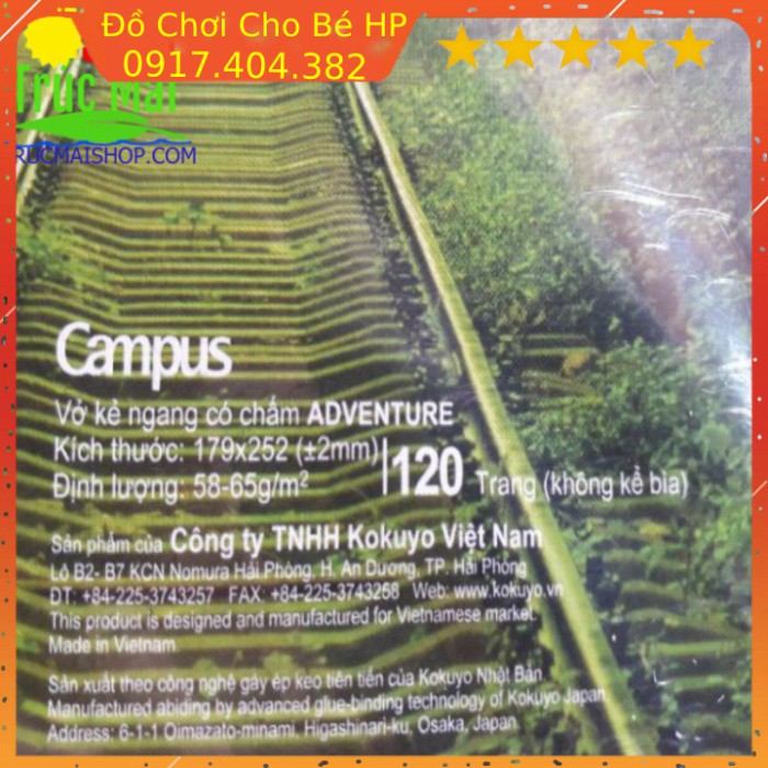 [SIÊU SALE] Vở Campus Kokuyo 120 trang ( 1 Quyển) chính hãng ✅  Đồ Chơi Trẻ Em HP