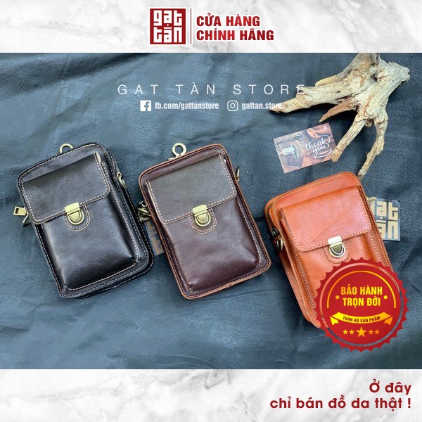 [BẢO HÀNH TRỌN ĐỜI] Túi đeo chéo mini UNISEX / Hàng Đẹp Gạt Tàn Store / Cam Kết Da Bò Thật 100% - IPMN173