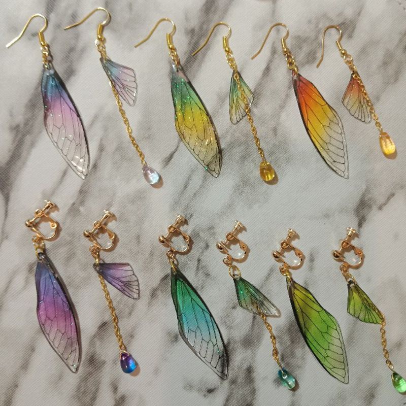 Bông Tai Hình Cánh Bướm / Chuồn Chuồn Thời Trang Cho Nữ