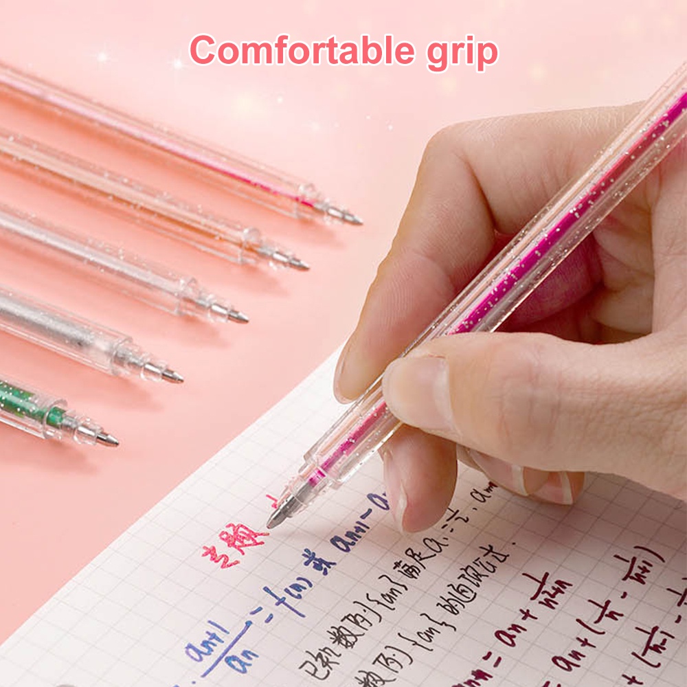 18/12/8 màu sắc Bút Kim Loại Huỳnh Quang Gel Bút Long Lanh Óng Ánh Gel Bút Long Lanh Bút cho Màu Vẽ Nguệch Ngoạc Bằng Văn Bản Vẽ thẻ Làm