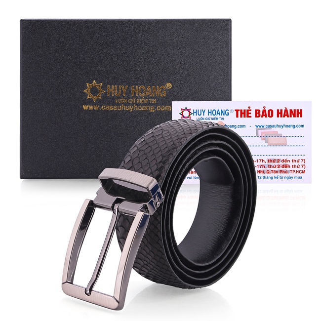 Thắt lưng nam da trăn 3,5P đầu kim màu da nguyên thủy, đen, trắng, nâu HP4306-07-10-45
