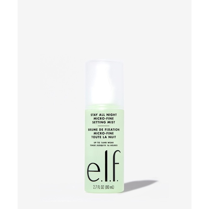 Xịt khoáng siêu mịn giữ makeup lâu trôi tới 16 tiếng e.l.f Elf elf Stay all night micro fine setting mist makeup setting