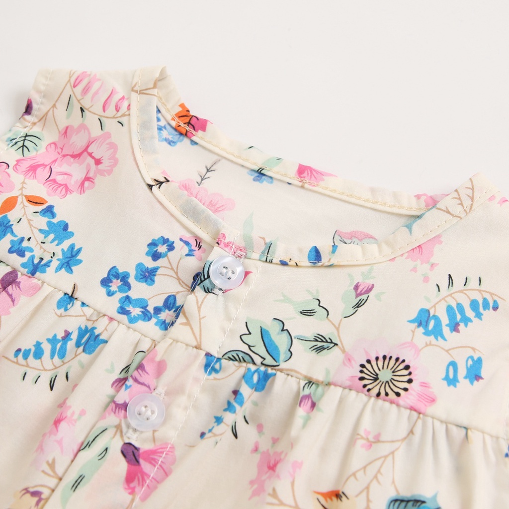 Sanlutoz Bộ Quần Áo In Hoa Dễ Thương Cho Bé Gái Sơ Sinh