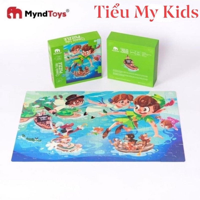 Đồ Chơi Xếp Hình MyndToys - Classic Tale Puzzle – Farewell Neverland (Peter Pan - 126 mảnh ghép cho bé từ 3.5 tuổi)