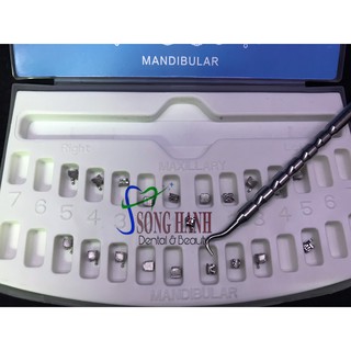 Mắc cài kim loại tự buộc MBT Hook 345, niềng răng