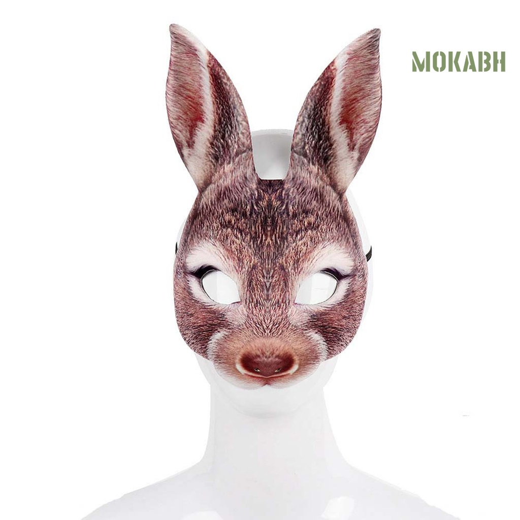 Kẹp Tóc Che Nửa Mặt Bằng EVA Hình Thỏ Vui Nhộn Cho Halloween