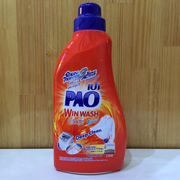 Nước giặt đậm đặc PAO 850ml Màu Cam Thái Lan