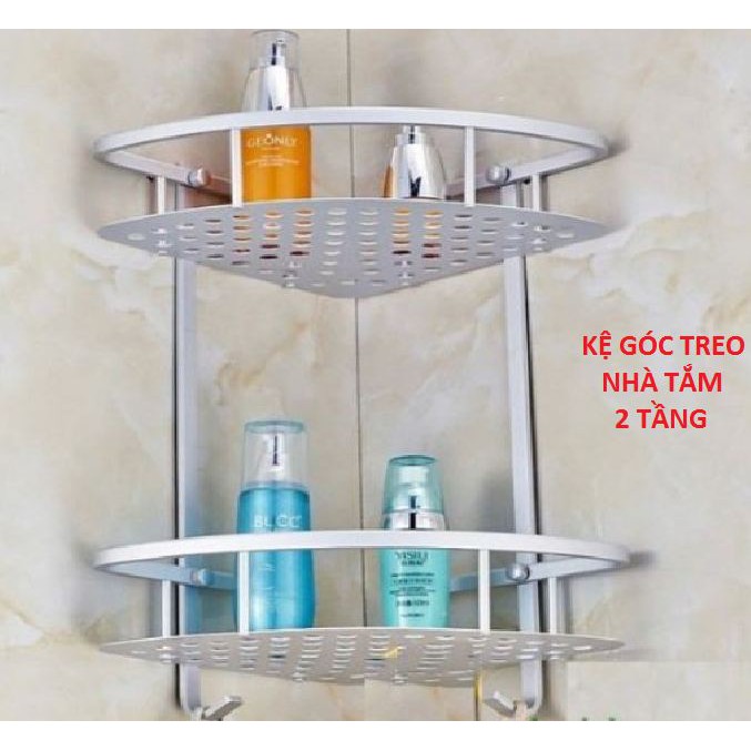 Kệ Góc Treo Nhà Tắm 2 Tầng