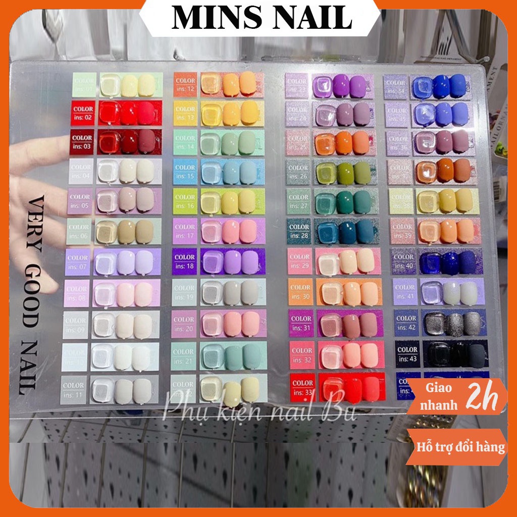 Set sơn gel very good nail 44 màu ,sơn móng tay gel hàn quốc Tặng BẢNG MÀU