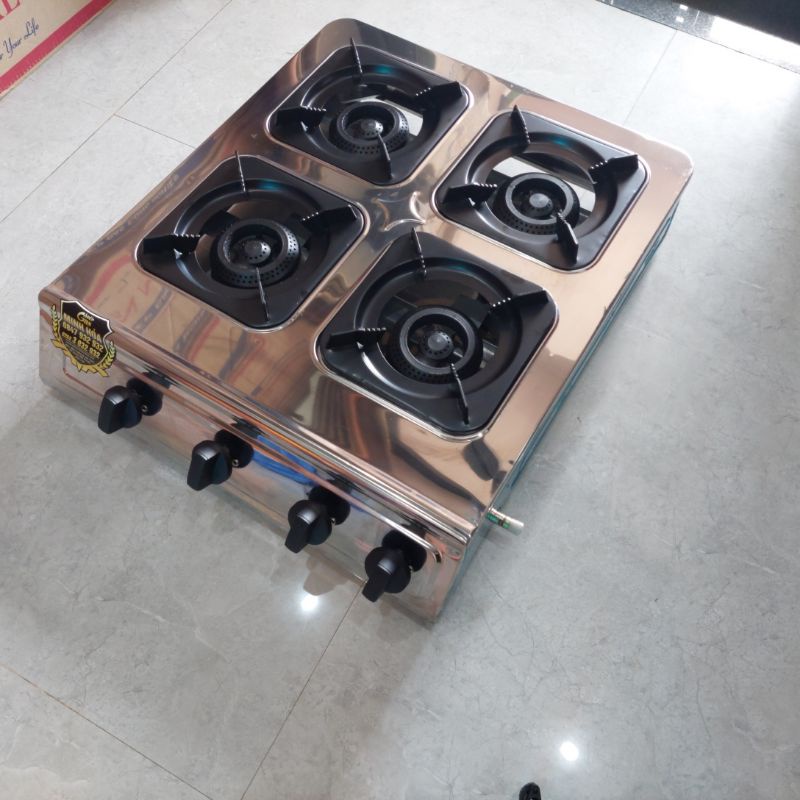 Bếp gas mỳ cay cấp độ bánh xèo 4 lò vuông