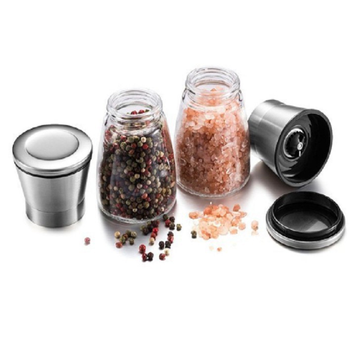 Lọ Xay Tiêu Mini Nắp Inox 304 Cao Cấp