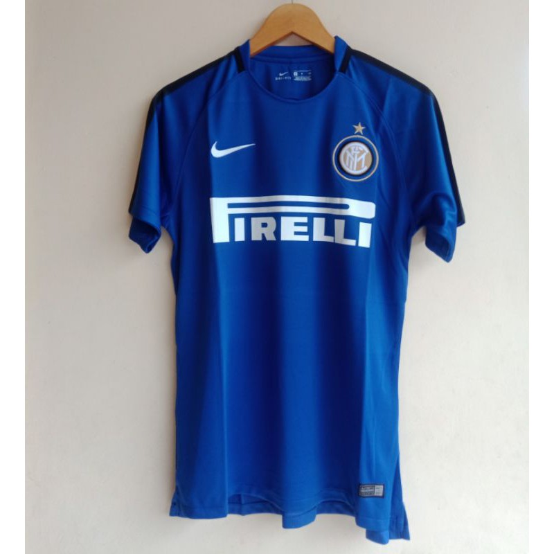 Áo Thun Đá Banh Jersey Inter Milan Prematch 2017 / 2018 Grade Ori