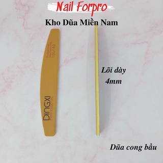 Dũa Nhám Da Bò Dingxi Cao Cấp Dũa Móng Tay Móng Gel Móng Bột
