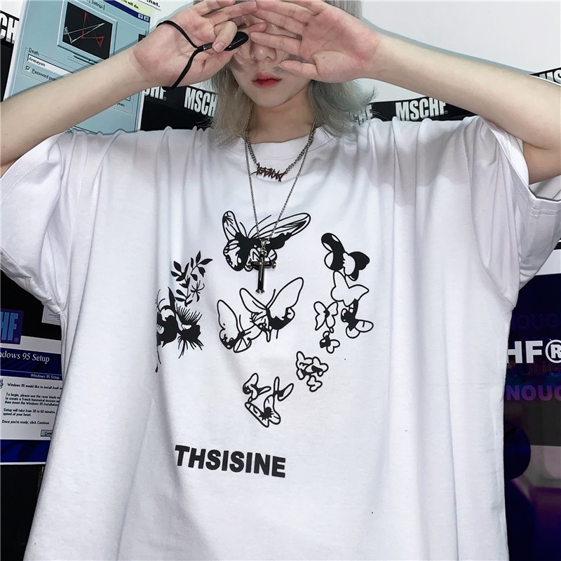 Áo thun tay lỡ THSISINE , Áo freesize TL854