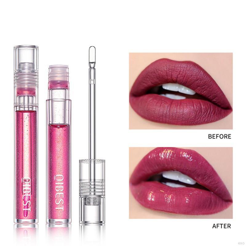 Son Bóng QIBEST Tông Nhũ Dưỡng Ẩm Lâu Trôi 6 Màu Tùy Chọn