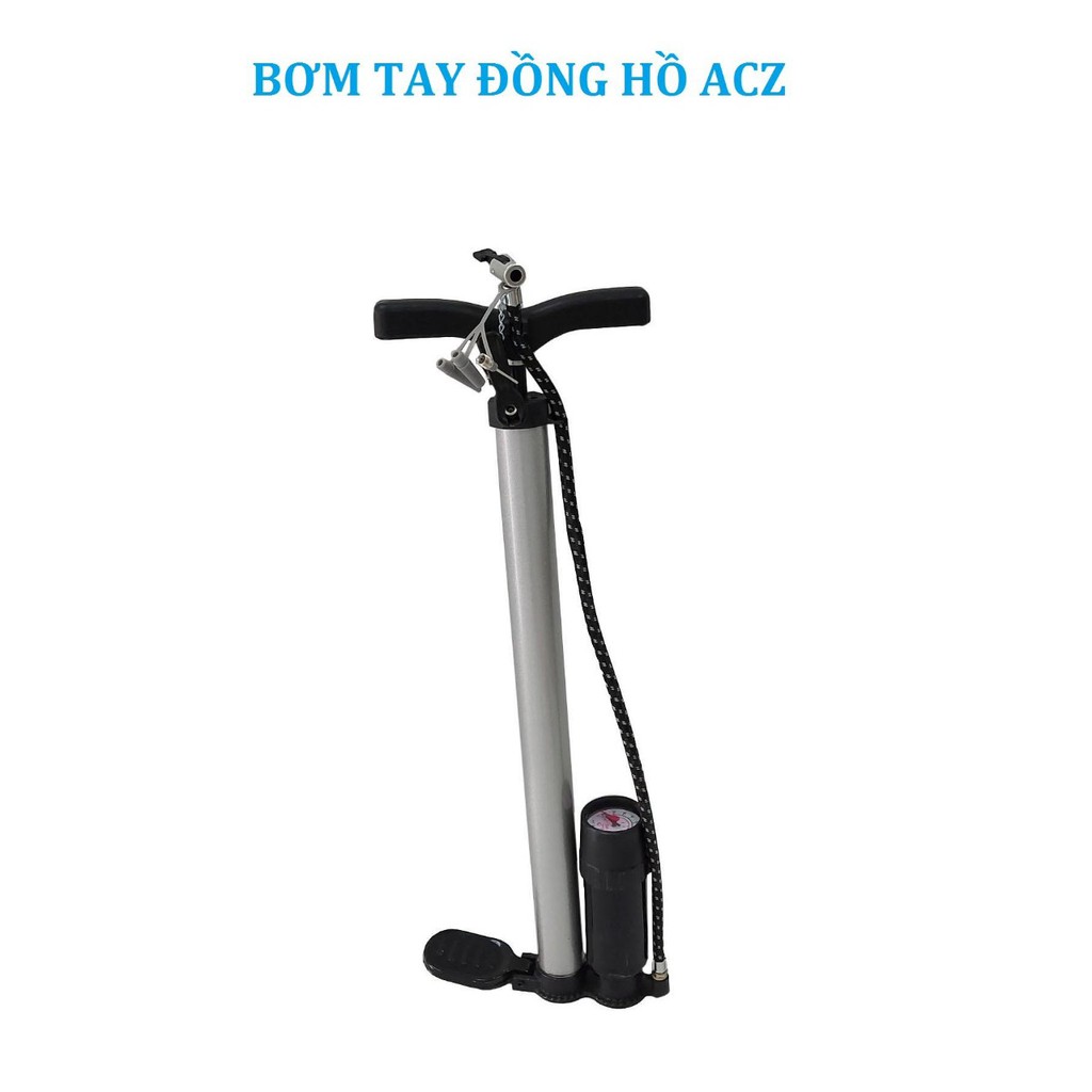 Bơm Xe Máy ACZ Có Đồng Hồ Đo Áp Suất 100 PSI, Ống Bơm Xe Máy, Bơm Xe Đạp, Ống Bơm Xe Đạp, Bơm Hơi.