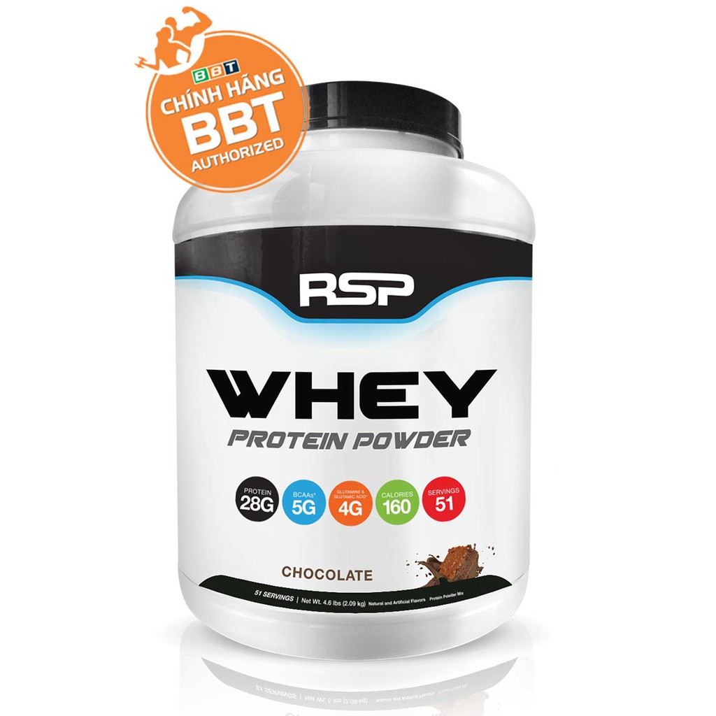 [Chính hãng BBT] RSP Whey Protein Powder 51 serving - Whey Tăng Cơ Giá Rẻ Sinh Viên