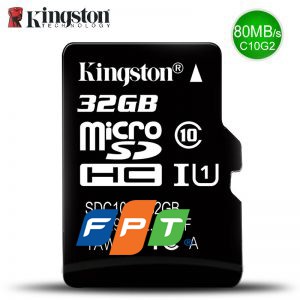 Thẻ nhớ Micro SD Kingston 32Gb 16Gb class 10 bh 5 năm FPT