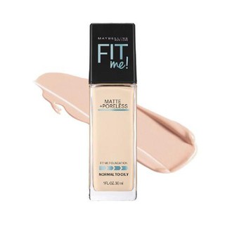 [HÀNG CHÍNH HÃNG] Kem Nền Maybelline Fit Me Matte Poreless Foundation SPF22 30ml