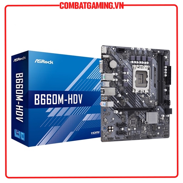 Bo Mạch Chủ ASRock B660M HDV DDR4 Socket LGA 1700 Hỗ trợ CPU Intel 12th