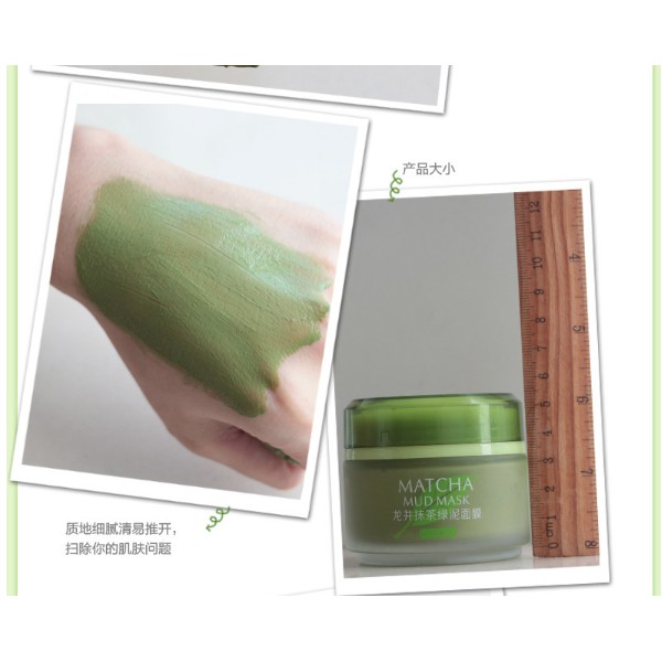 Mặt Nạ Bùn Laikou Matcha Mud Mask 5 Tác Dụng