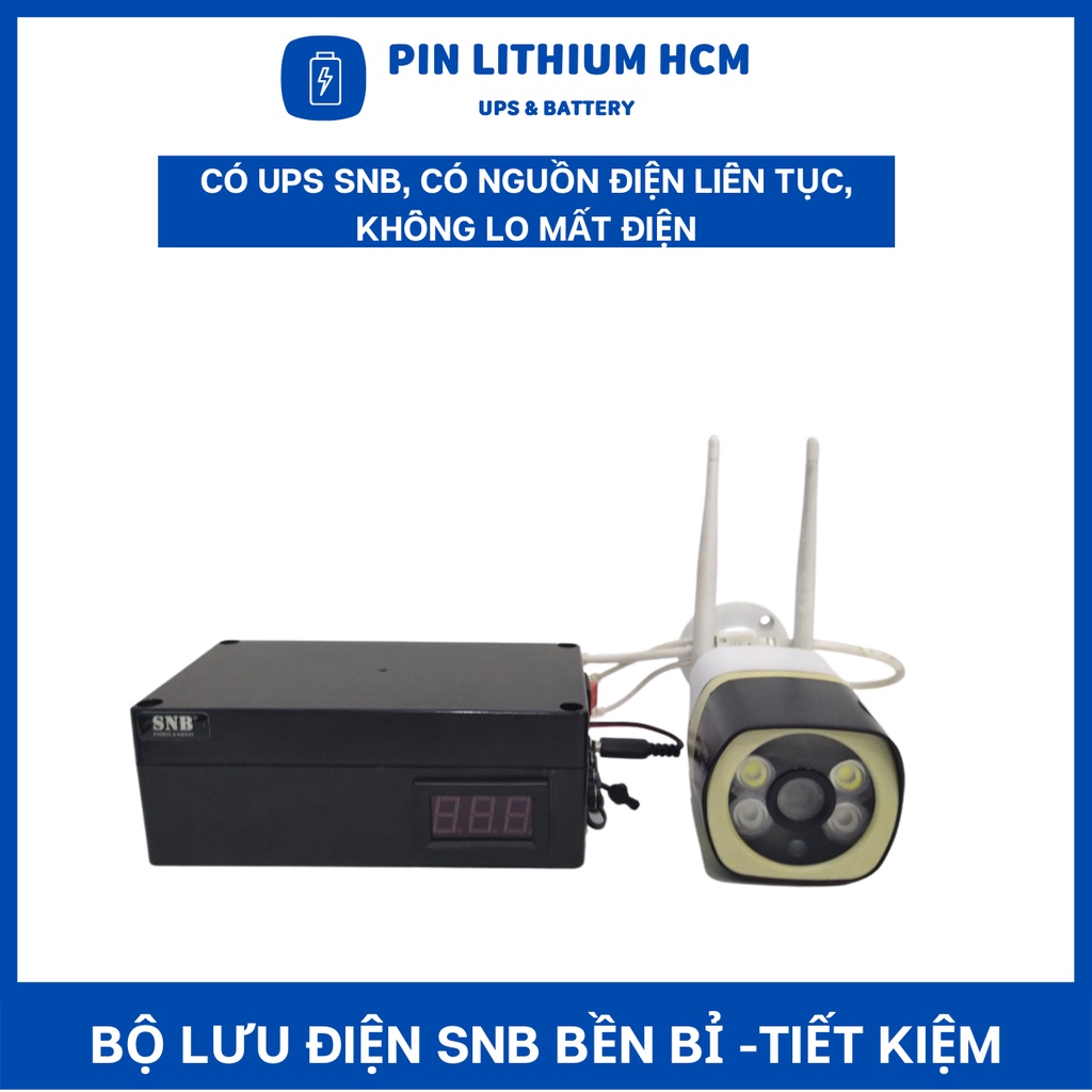UPS 12V dung lượng 62400mAh, lưu điện camera, wifi, bảo hành 12 tháng
